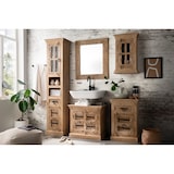 thumbnail of SIT Möbel 5-delige badkamerset in natuurlijk mangohout, 1 hoge kast, 1 onderkast, 1 spiegel, 1 kleine kast, 1 wandkast, B 44 x D 35 x H 188 cm