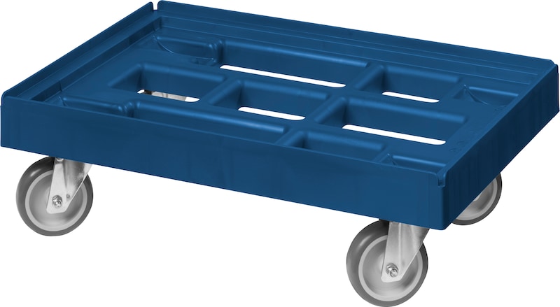 10 X TRANSPORTROLLER Transportwagen für Kisten 60 x 40cm 4 Lenkrollen