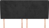 thumbnail of vidaXL Kopfteil mit Ohren Schwarz 163x23x118/128 cm Samt