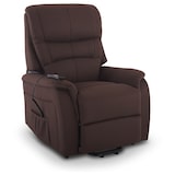 thumbnail of Fernsehsessel mit Aufstehhilfe, Relaxsessel mit elektrischer Liegefunktion, 2 Motoren, 120 kg belastbar, Mikrofaser, Dunkelbraun, Raburg Jan