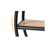 thumbnail of COSTWAY Runde Wandregal, Hängeregal mit 4 Regalböden, Metallregal, Holz, Rundes Bücherregal für Schlafzimmer, Wohnzimmer