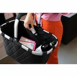 thumbnail of reisenthel carrybag, Einkaufskorb, Korb, Picknickkorb, Tragetasche, Polyestergewebe, Rhombus Black, 22 L, BK7059