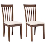 thumbnail of Chaises à manger coussins 2 pcs marron bois massif caoutchouc Modèle Vega Executive Pro