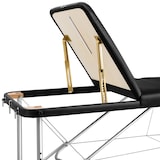 thumbnail of 3 Zonen Massageliege-Set mit 5cm Polsterung, Rollen und Aluminiumgestellschwarz