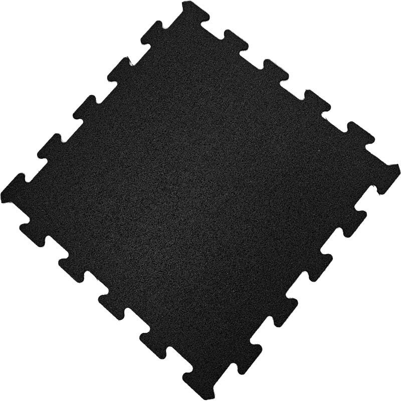 Pavimentos Arquiservi - Losetas de Caucho Puzzle - Pack 16 - 48,5x48,5x4 mm (Negro)