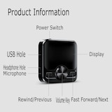 thumbnail of Lecteur MP3 Haute Définition Bluetooth Ebook Radio Portable 8GB Noir YONIS