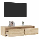 thumbnail of vidaXL TV-Schrank mit LED-Leuchten Sonoma-Eiche 100x35,5x25 cm