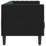 thumbnail of vidaXL Chesterfield-Sofa mit Nackenrollen 3-Sitzer Schwarz Samt