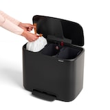 thumbnail of Brabantia Bo Pedaalemmer 3x11 ltr - mat zwart