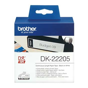Etiquetas para Brother DK22205 - 62mm x 30.48m