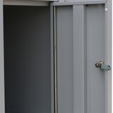 thumbnail of Lüllmann® Schließfachschrank, 2 Abteile, 6 Fächer, 1800 x 600 x 500 mm, lichtgrau/anthrazit
