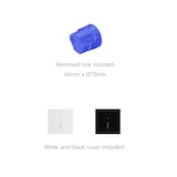 thumbnail of Beneito & Faure - Luminária embutida de LED Lao 1,5W - Sensor de presença e crepúsculo 2700K/3200K/4000K - Preto e Branco