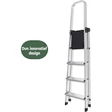 thumbnail of BRASQ Huishoudtrap 5-treden Zilver - keukentrap inklapbaar aluminium voor Particulier en professioneel gebruik - Trap Ladder - Anti slip