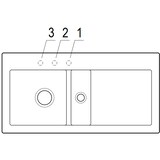thumbnail of Villeroy&Boch Spülbecken, Küchenspüle Subway 60 Fossil 1000x510mm, Unterschrankbreite 60cm
