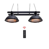 thumbnail of METRO Professional Calefactor de techo radiante doble EPH3000, acero, 43 x 132 x 35 cm, protección contra sobrecalentamiento, mando a distancia, negro