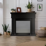 thumbnail of Cambridge Kaminrahmen aus schwarzem Holz, B 110 x T 36 x H 100