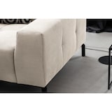 thumbnail of KAWOLA Sofá OHIO Sofá esquinero pana fina blanco con extensión de asiento motorizada Recamiere izquierda