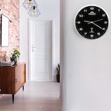 thumbnail of Monzana Funk Wanduhr Funkuhr 31cm Schwarz Silber