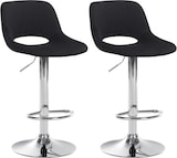 thumbnail of Décoshop26 - Barhocker 2 Hochstühle mit Fußstützen in schwarzem Samt verchromtes Metallgestell 10_0004078