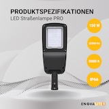 thumbnail of ENOVALITE LED Straßenleuchte ELED800122 150 W 5000 K neutralweiß schwarz IP66