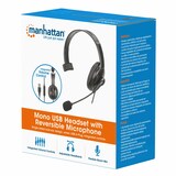 thumbnail of Manhattan 180849 Kopfhörer & Headset Kabelgebunden Kopfband Büro/Callcenter USB Typ-A Schwarz