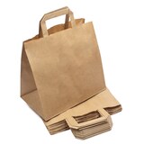 thumbnail of DayBays 25 Stk. Papiertüten 26+17x25 cm Braun mit Flachhenkel