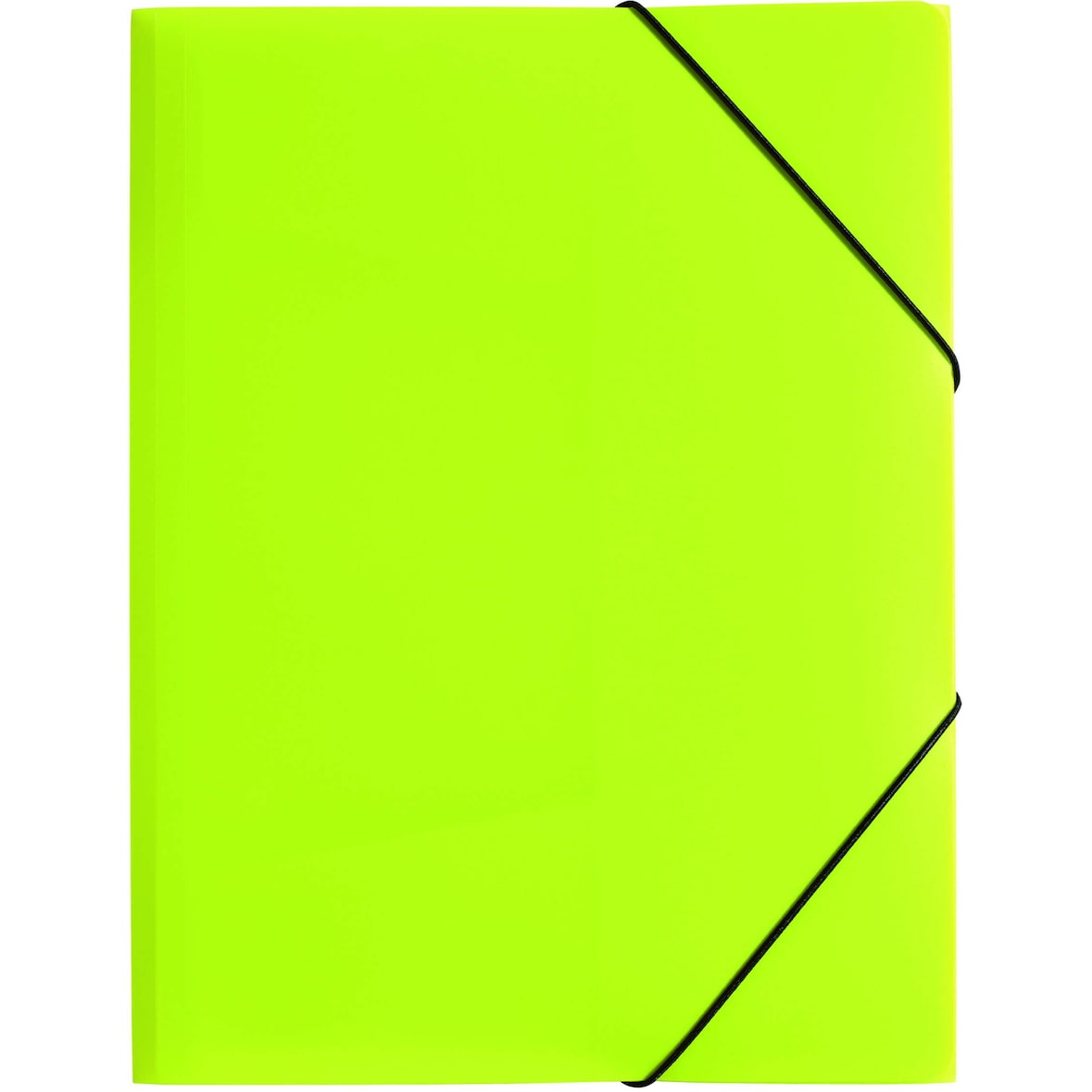 Gummizugmappe Lucy Colours Trend A3 PP mit 3 Klappen transluzent lindgrün