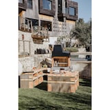 thumbnail of MF - Voorgefabriceerde barbecue voor hout en houtskool Model California Plus Full Grill (Grijs, Oranje - 86,5 x 58 x 215 cm)REF: M00134- Buitengebruik