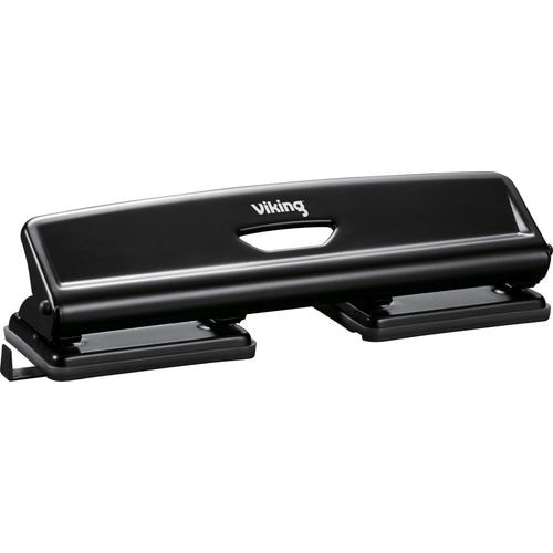 Viking 4 Löcher Locher Metall 20 Blatt Schwarz
