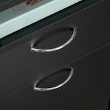 thumbnail of HOMCOM cajonera de oficina móvil con cajón y gabinete mueble archivador con ruedas soporte de impresora para estudio 40x35x60 cm negro