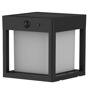 Lumisky Poste sensor de bolardo solar PILORO H15CM Aluminio Negro