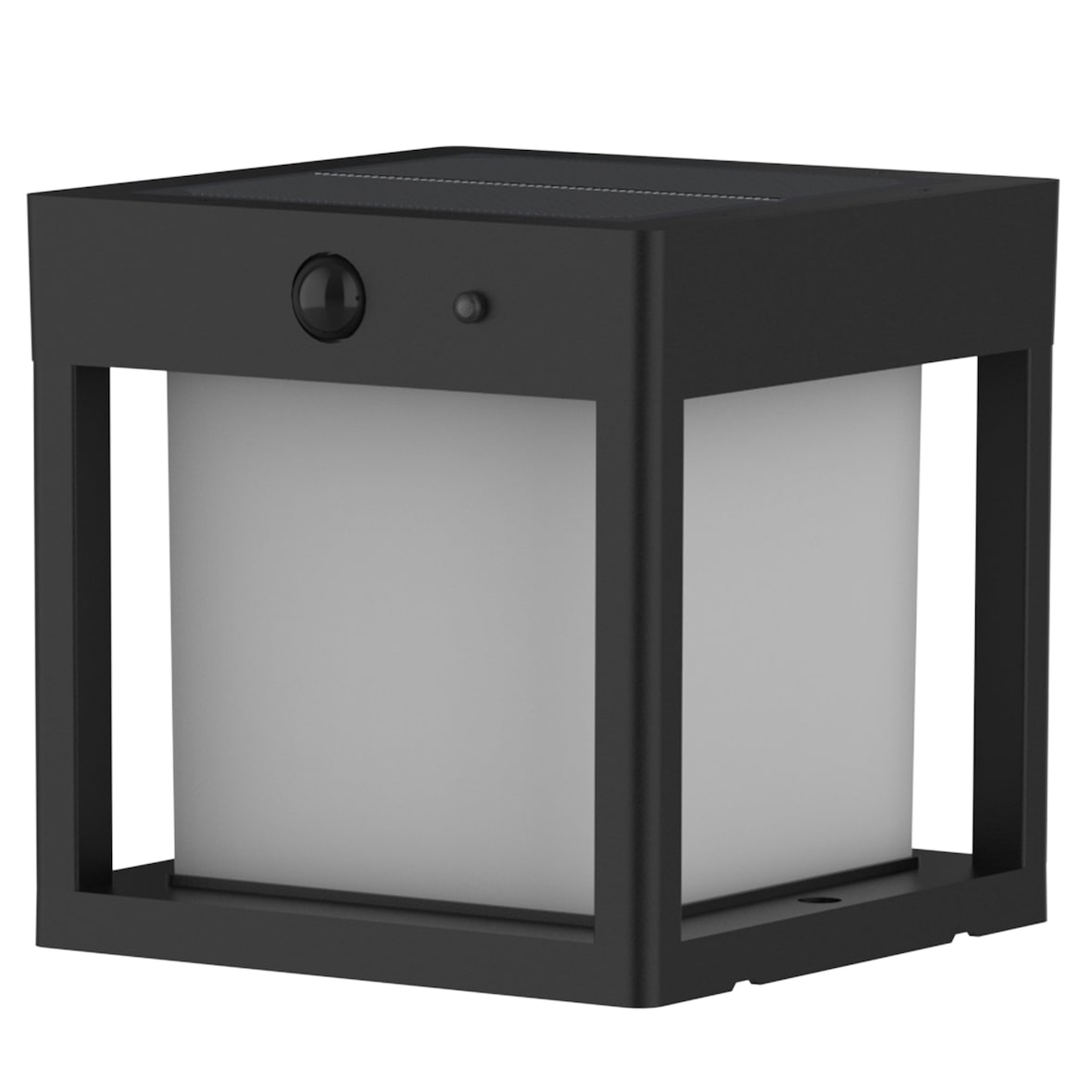 Lumisky Poste sensor de bolardo solar PILORO H15CM Aluminio Negro
