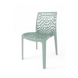 thumbnail of Chaise Saphir en polypropylène de haute qualité, coloris Vert Frosty, empilable. Marque Grandsoleil. Dimensions : 52x51x81 cm.