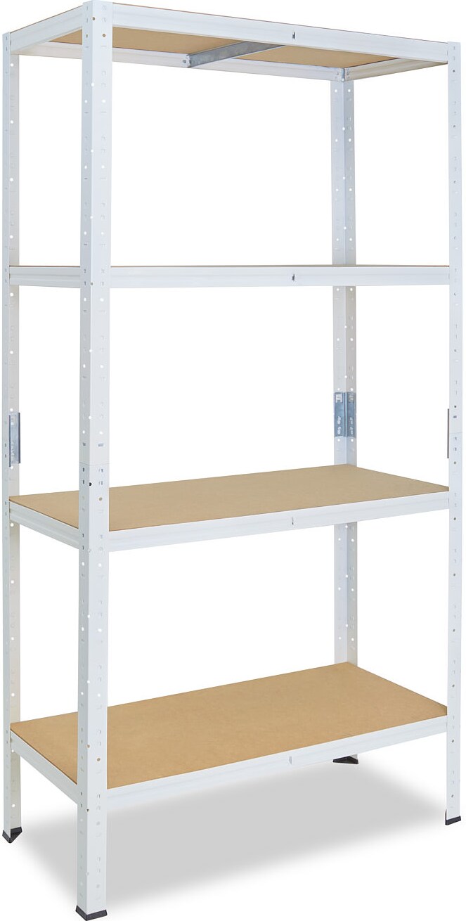 shelfplaza HOME 180x110x40 cm Schwerlastregal in weiß mit 4 Böden und 175 kg Traglast pro Boden