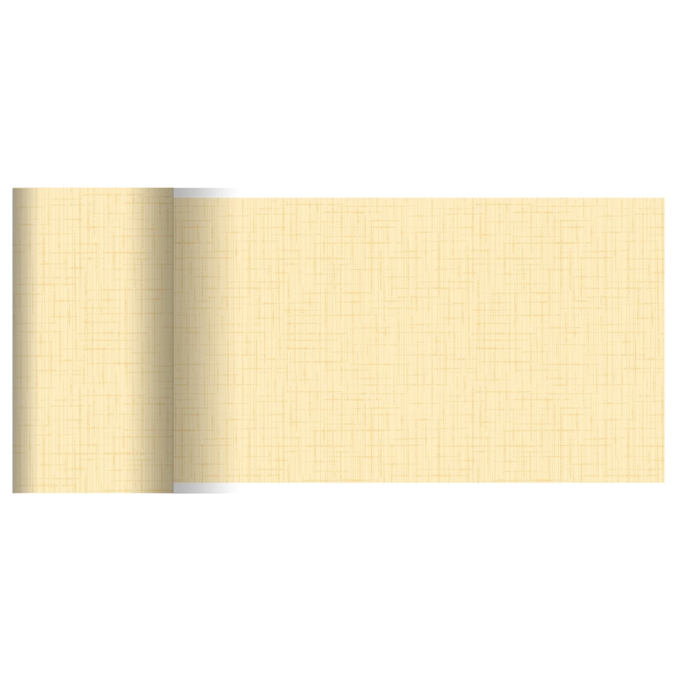 DUNI Tischläufer Linnea Creme