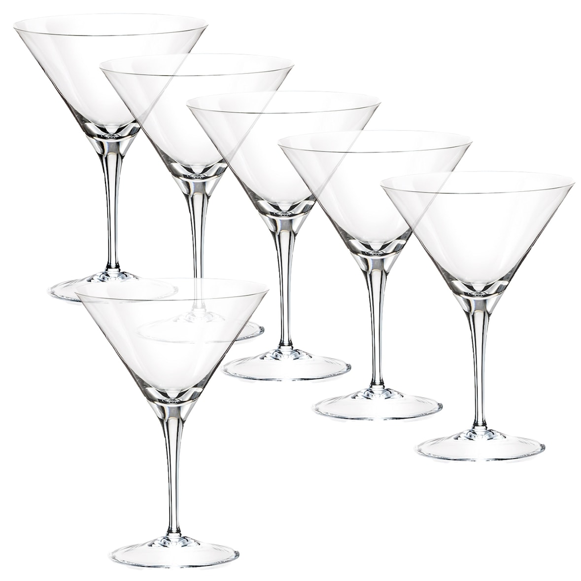 BERGNER – Set mit 6 Cocktailgläsern, 35 cl, Crystal Barware Collection
