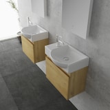 thumbnail of Alpenberger Gäste-WC Waschtisch mit Unterschrank | Waschbecken mit Waschbeckenunterschrank Vormontiert | Soft-Close-Funktion Badezimmermöbel Set