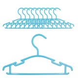 thumbnail of Intirilife 10x Kleiderbügel für Kinder aus Kunststoff in Blau - 25.8 x 15 x 0.3 cm - Kinderkleiderbügel für Kleidung von Babys Kleinkinder