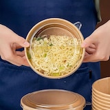thumbnail of RyanPack Salatschalen, Pappe rund 1000 ml Ø 14,5 cm, Höhe 6.5 cm, braun – 300 Stück