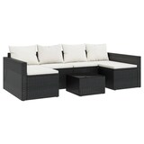thumbnail of vidaXL 2-tlg. Garten-Lounge-Set mit Kissen Schwarz Poly Rattan