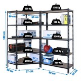 thumbnail of Confezione Mensole Angolari senza viti Maderclick Corner 5/300 + 2 Mensole senza viti Maderclick 5/300 Galva/legno