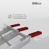 thumbnail of TRUTZHOLM 1 x Auffahrrampe klappbar 180 cm Traglast 340 kg Alu grau Riffelstab Verladerampe