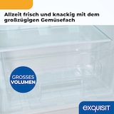 thumbnail of Exquisit Kühlschrank, 107 Liter, 2-in-1, LED-Beleuchtung, kompakt, leise, KS516-4-E-051C weiss