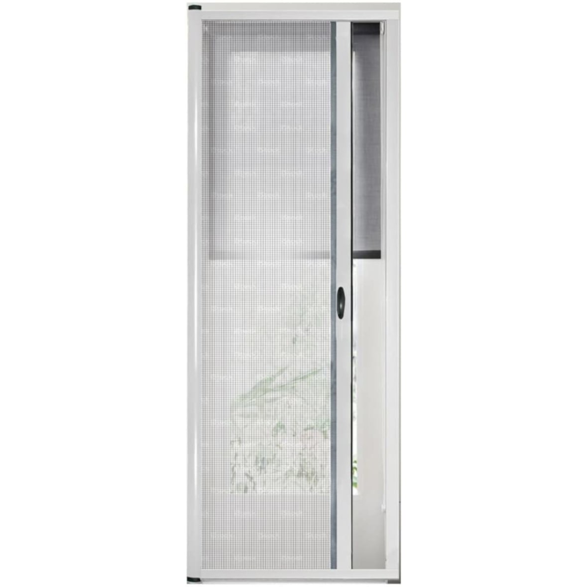 Zanzariera Universale Scorrimento Orizzontale Per Porte Portafinestra Balconi A Rullo Avvolgibile Telaio Alluminio In Kit Colore Bianco 120 x 250 cm
