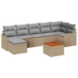 thumbnail of vidaXL Garten-Sofa-Set 8 pcs Beige Poly Rattan