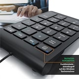 thumbnail of Aplic Numpad 22 Tasten - Keypad kabelgebunden USB Typ A - Ziffernblock mit 10 Multifunktionstasten - Multimedia-Keys - geneigte Tastatur - für PC