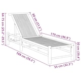 thumbnail of vidaXL Ligbed 55x199x30 cm bamboe