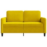 thumbnail of vidaXL 2-Sitzer-Sofa Gelb 120 cm Samt