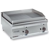 thumbnail of Gas-Grillplatte glatt-gerillt hartverchromt mit 2 Heizzonen Tischgerät
