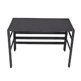 thumbnail of Alu Verkleidung für Klimaanlage/Wärmepumpe HWC-K59, Abdeckung Schutzgitter Pflanzenregal, Metall 73x90x38cm ~ grau